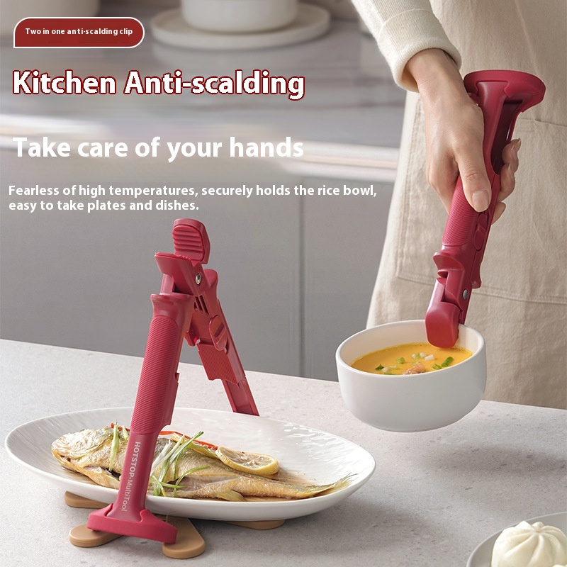 Kitchen.Gadgets With A Z - Z. 1PC Anti-scald Clip Silicone Kitchen
