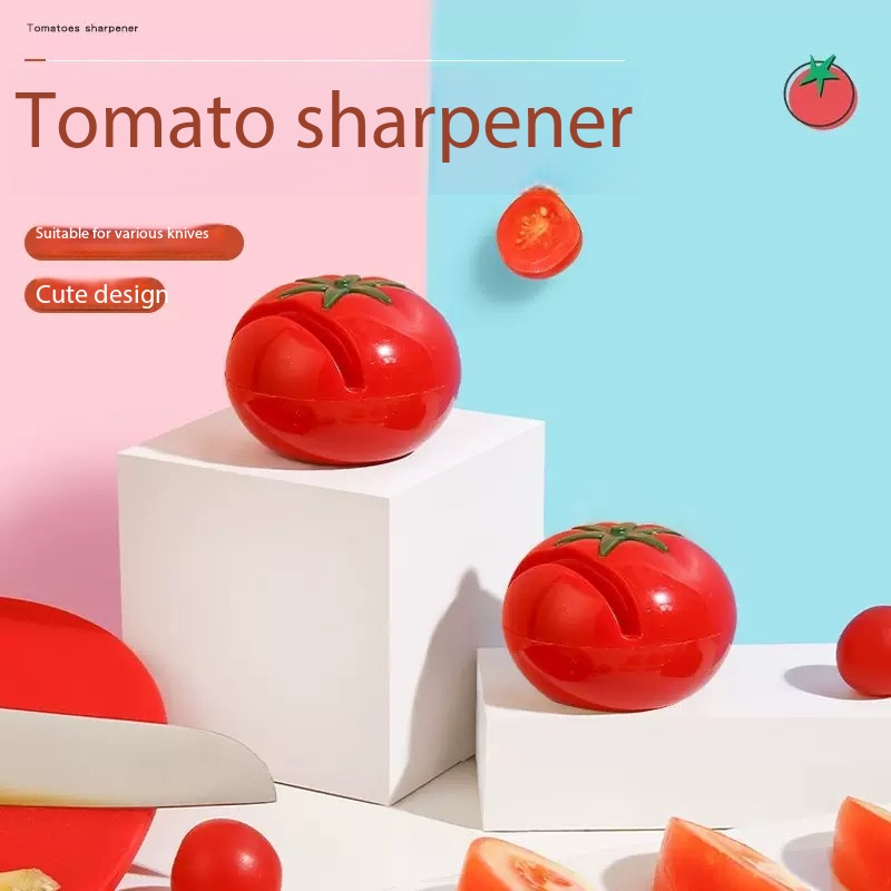Kitchen Gadgets As Gifts - Novelty Tomato Design Knife Sharpener, Cute