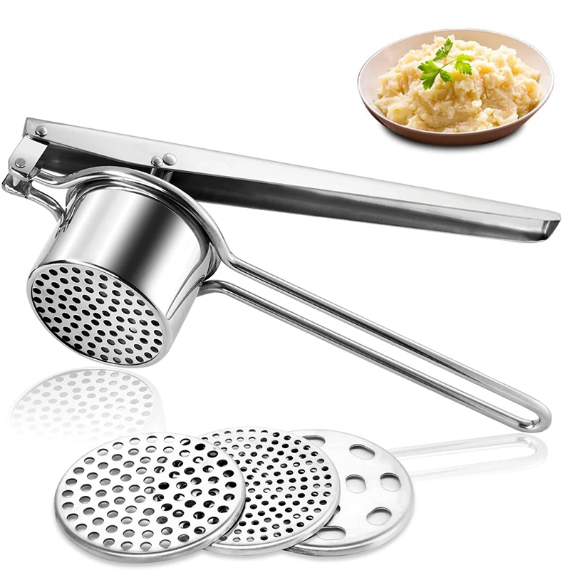 Potato Masher Ricer - LMETJMA Stainless Steel Potato Ricer Manual