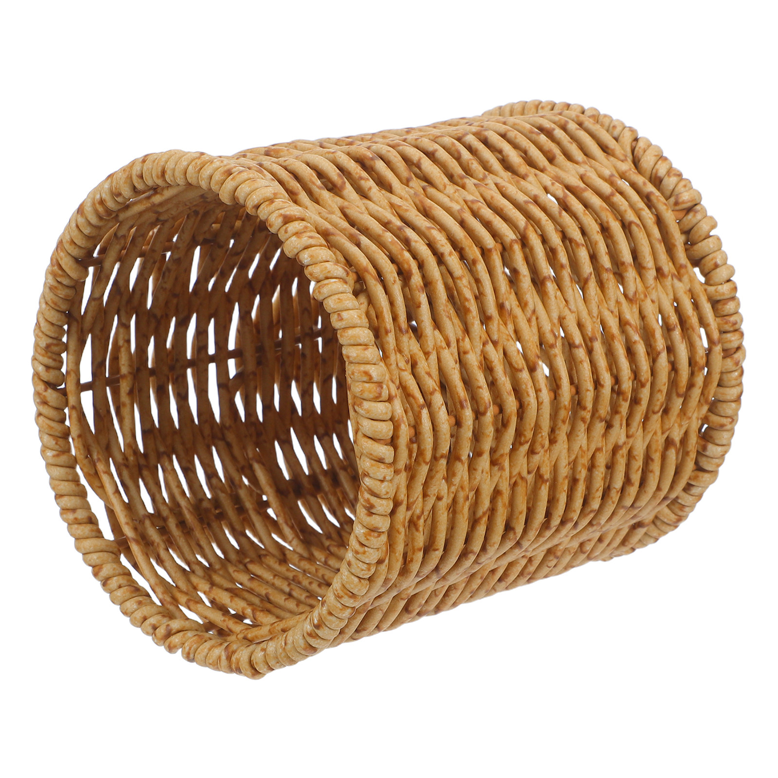Kitchen Utensil Holder - Plastic Chopstick Holder Basket Faux Wicker
