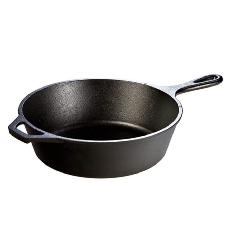 Cast Iron Skillet - 3 Quart PreSeasoned Cast Iron Deep