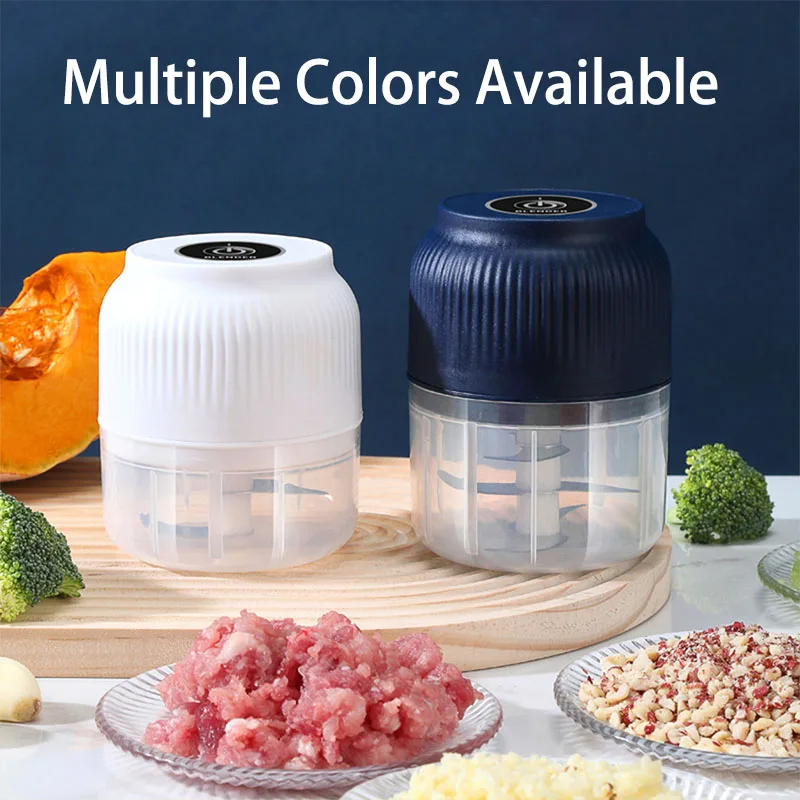 Vegetable Kitchen Gadgets - 250ml Mini Wireless USB Rechargeable Electric