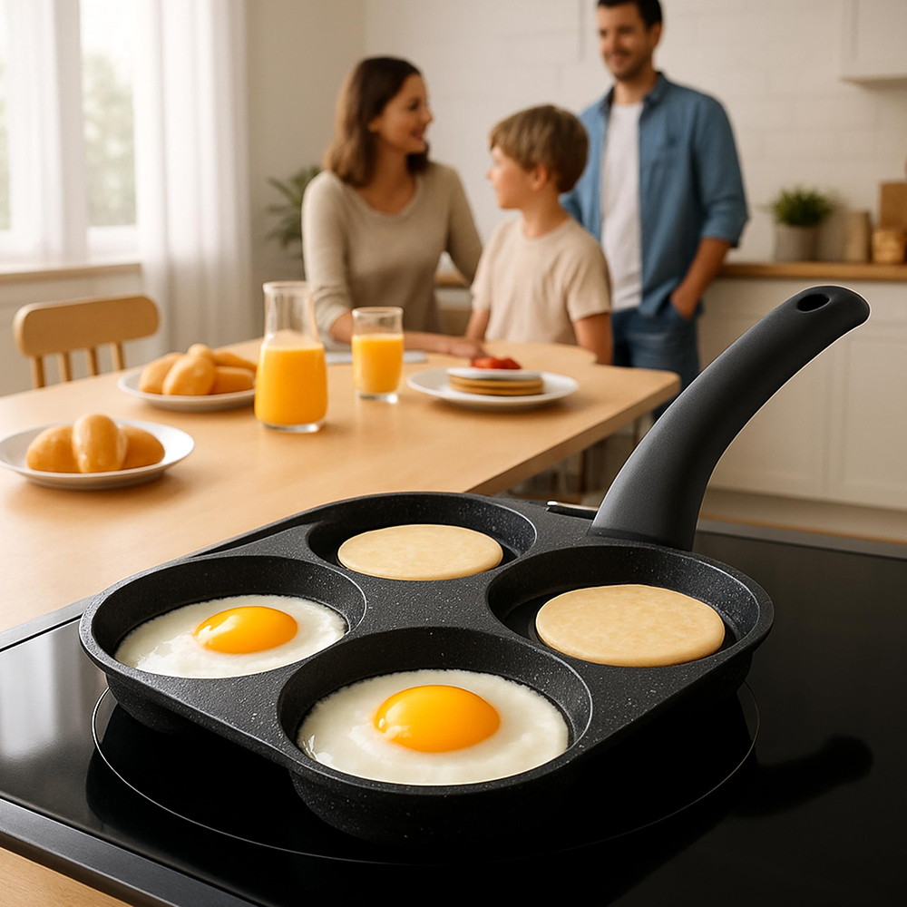 Cast Iron Skillet - Egg Frying Pan Nonstick Pancake Pans