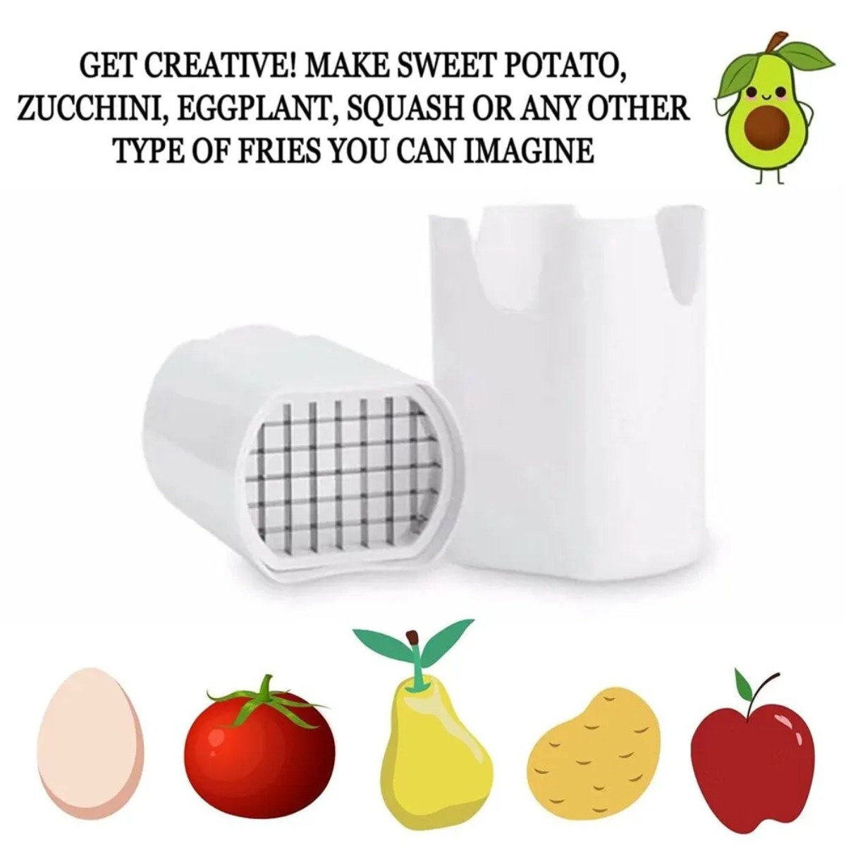 White French Fry Cutter Tool F - Potato Masher Ricer บทวิจารณ์และราคา