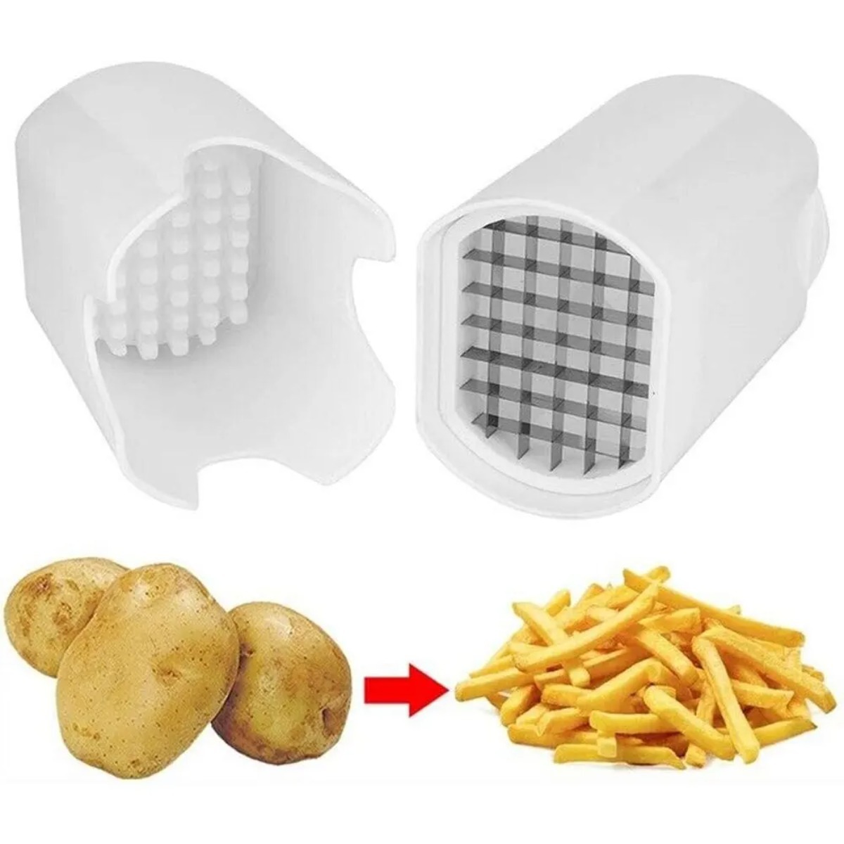 White French Fry Cutter Tool F - Potato Masher Ricer บทวิจารณ์และราคา