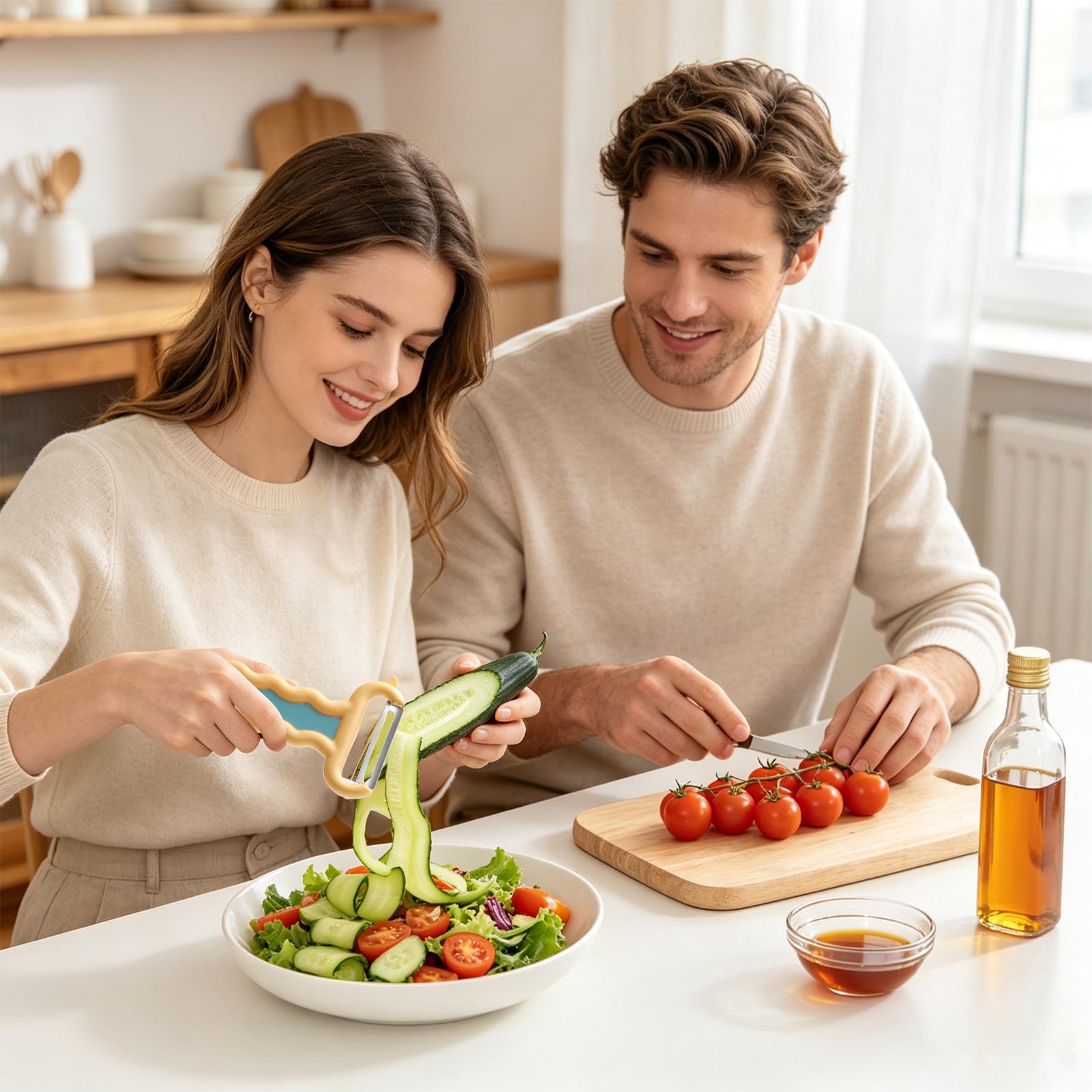 Veggie Peeler Handheld Kitchen - Kitchen Gadgets For Men บทวิจารณ์และราคา