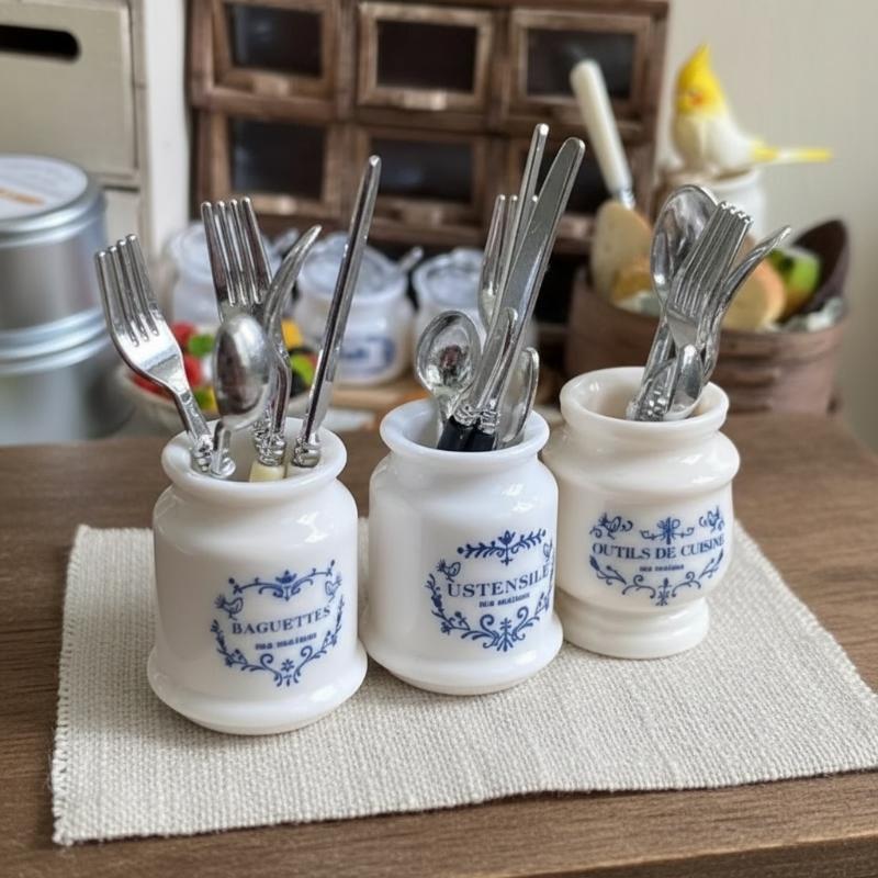 Dollhouse Kitchen Dining Set / - Kitchen Gadgets Storage Ideas บทวิจารณ์และราคา