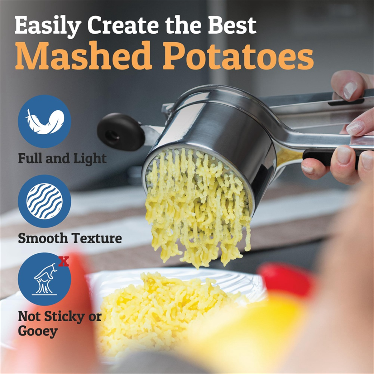 A25I Potato Ricer, Heavy Duty  - Potato Masher Ricer บทวิจารณ์และราคา