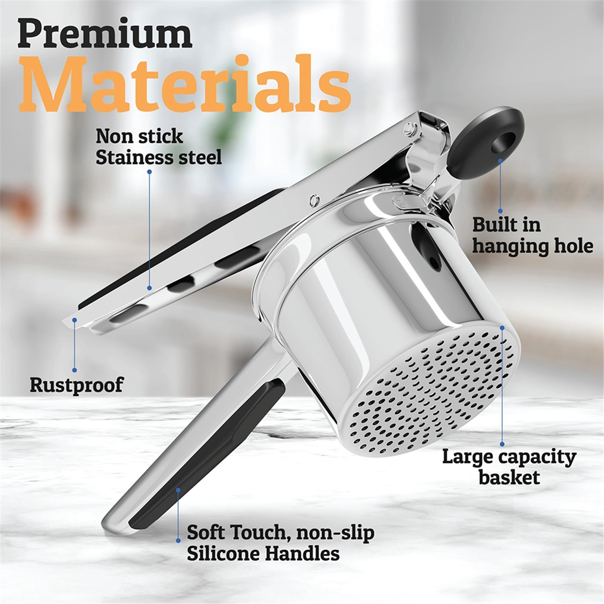 A25I Potato Ricer, Heavy Duty  - Potato Masher Ricer บทวิจารณ์และราคา