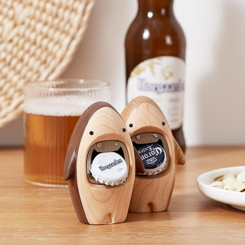 Creative Wooden Shark Bottle O - Kitchen Gadgets For Men บทวิจารณ์และราคา