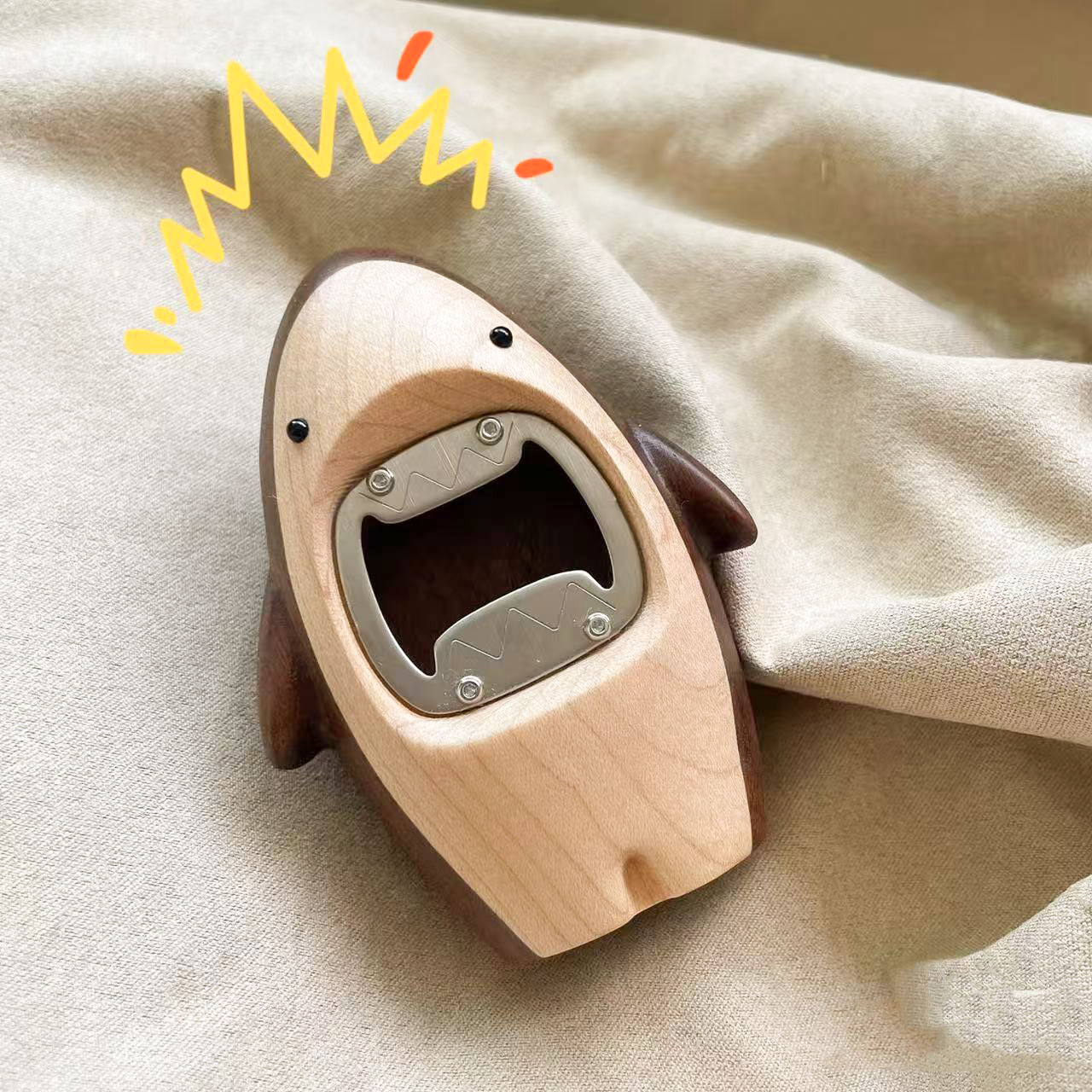 Creative Wooden Shark Bottle O - Kitchen Gadgets For Men บทวิจารณ์และราคา