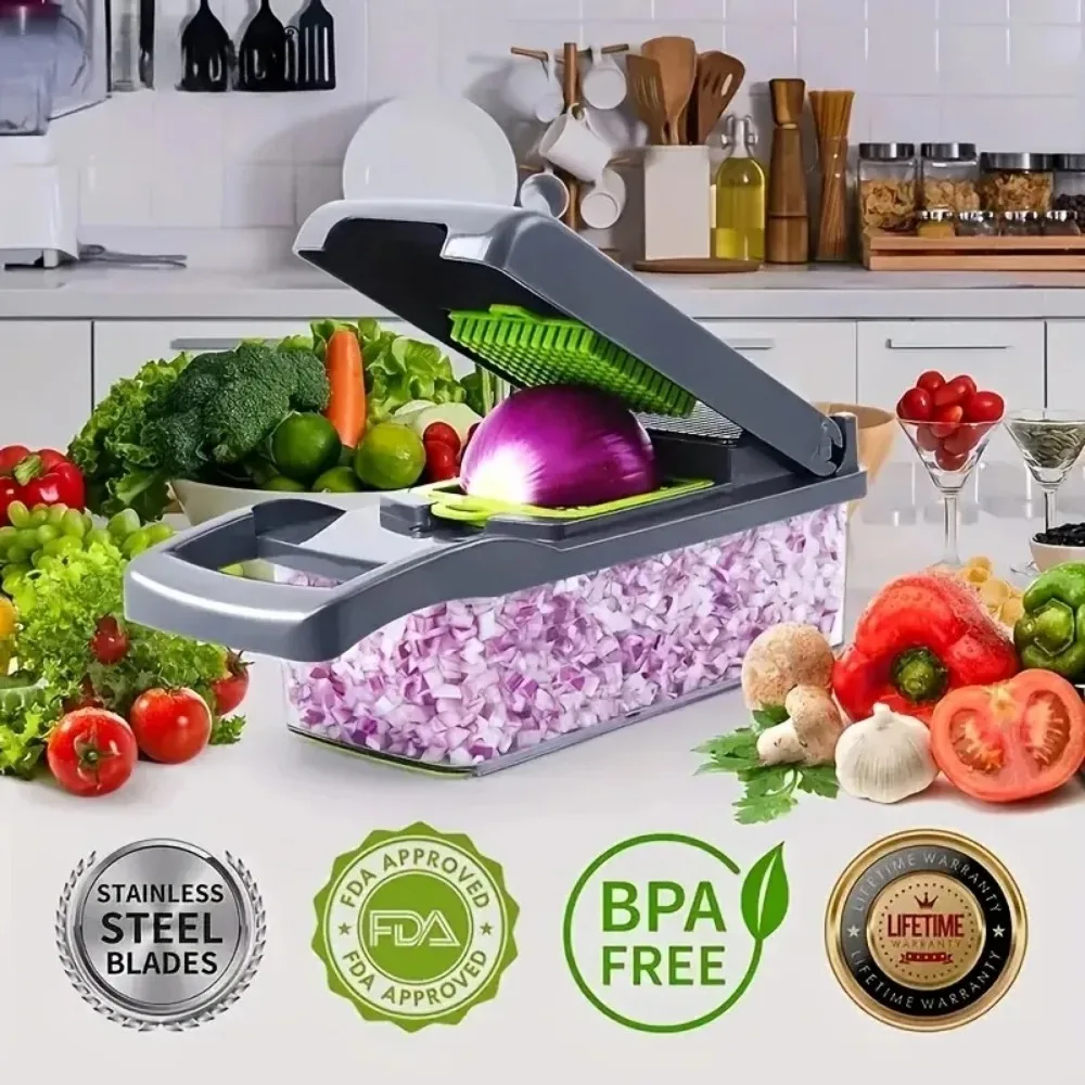 Multifunctional Vegetable Chop - Potato Masher Ricer บทวิจารณ์และราคา