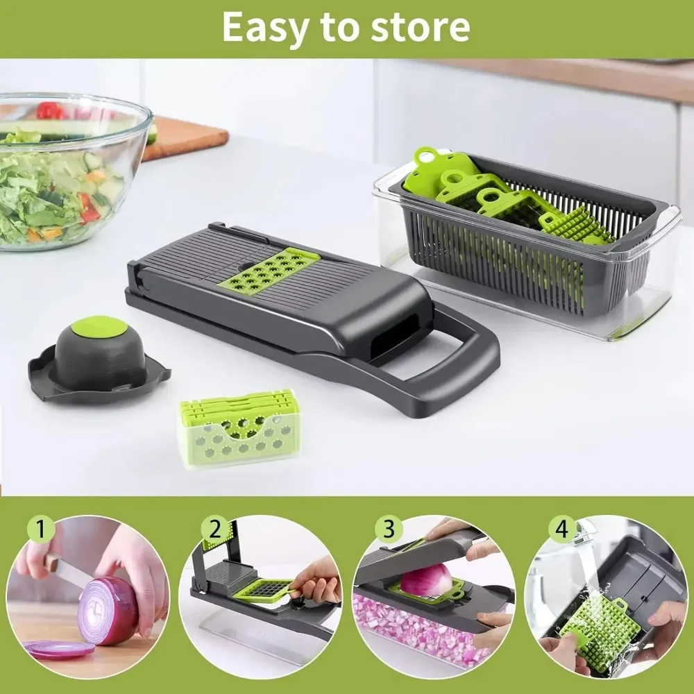 Multifunctional Vegetable Chop - Potato Masher Ricer บทวิจารณ์และราคา