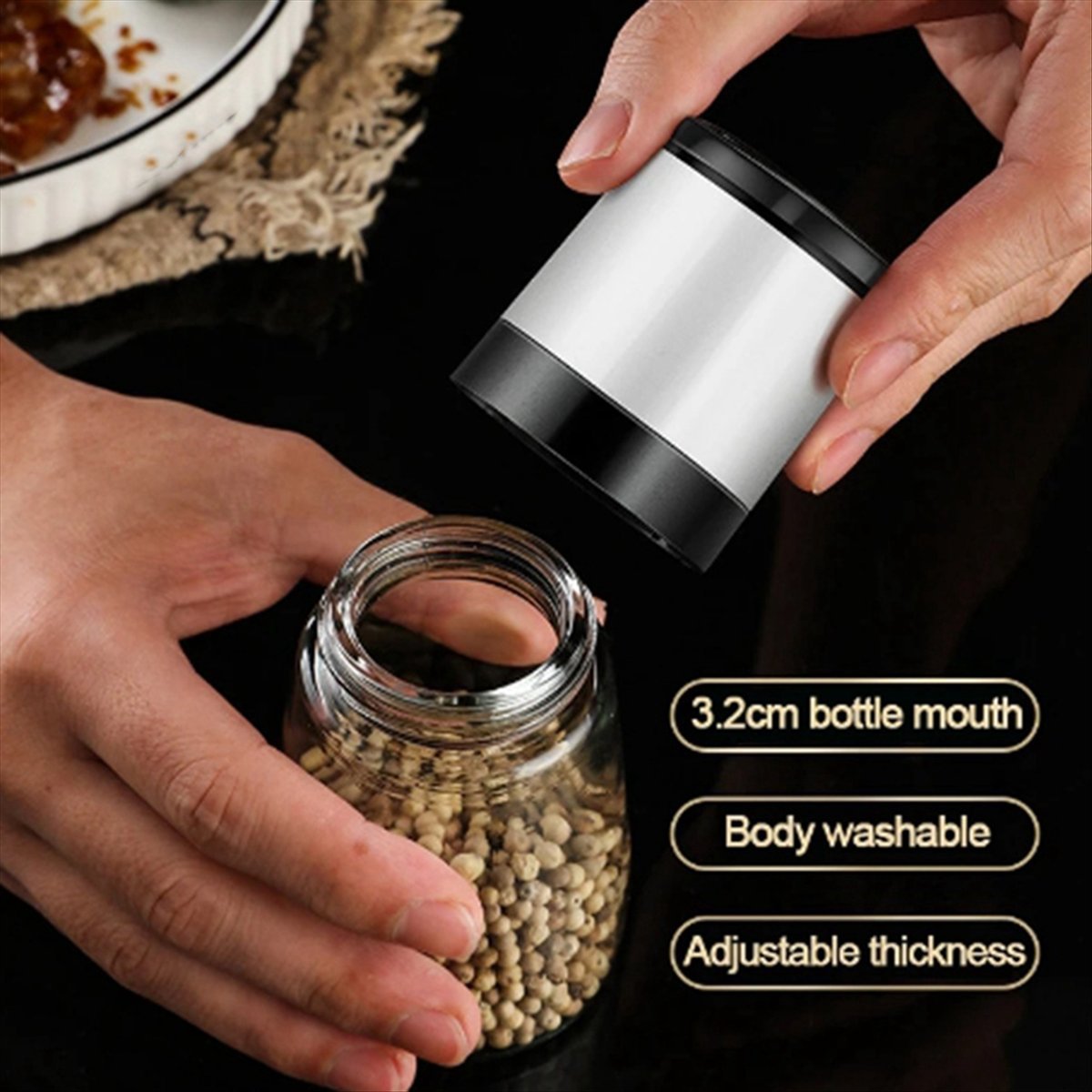 Manual Salt Pepper Grinder Tra - Kitchen Gadgets In บทวิจารณ์และราคา