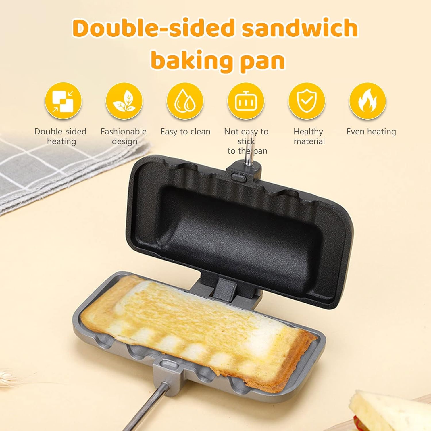 Hot Sandwich Maker, Double-Sid - Breakfast Sandwich Maker บทวิจารณ์และราคา