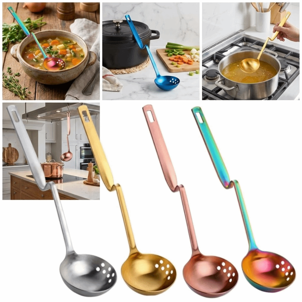 Z-shaped Hot Pot Spoon Long Ha - Kitchen.Gadgets With A Z บทวิจารณ์และราคา