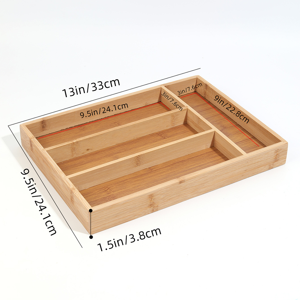 Bamboo Cutlery Divide Storage  - Kitchen Gadgets Storage Ideas บทวิจารณ์และราคา