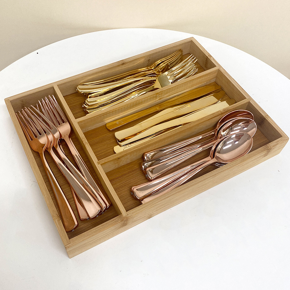 Bamboo Cutlery Divide Storage  - Kitchen Gadgets Storage Ideas บทวิจารณ์และราคา