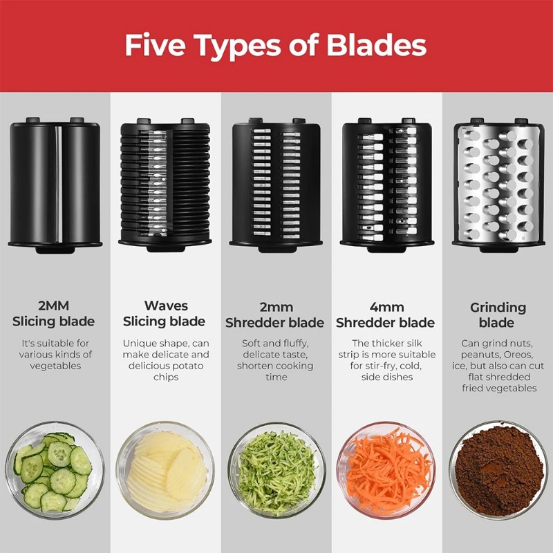 LMETJMA 250W 5 in 1 Electric V - Vegetable Kitchen Gadgets บทวิจารณ์และราคา