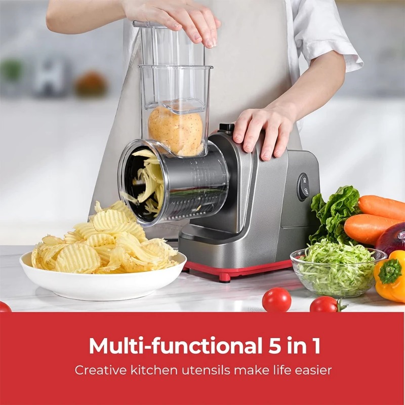 LMETJMA 250W 5 in 1 Electric V - Vegetable Kitchen Gadgets บทวิจารณ์และราคา