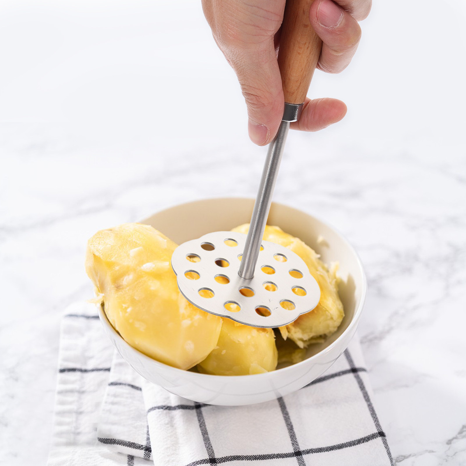 Manual Stainless Steel Potato  - Potato Masher Ricer บทวิจารณ์และราคา