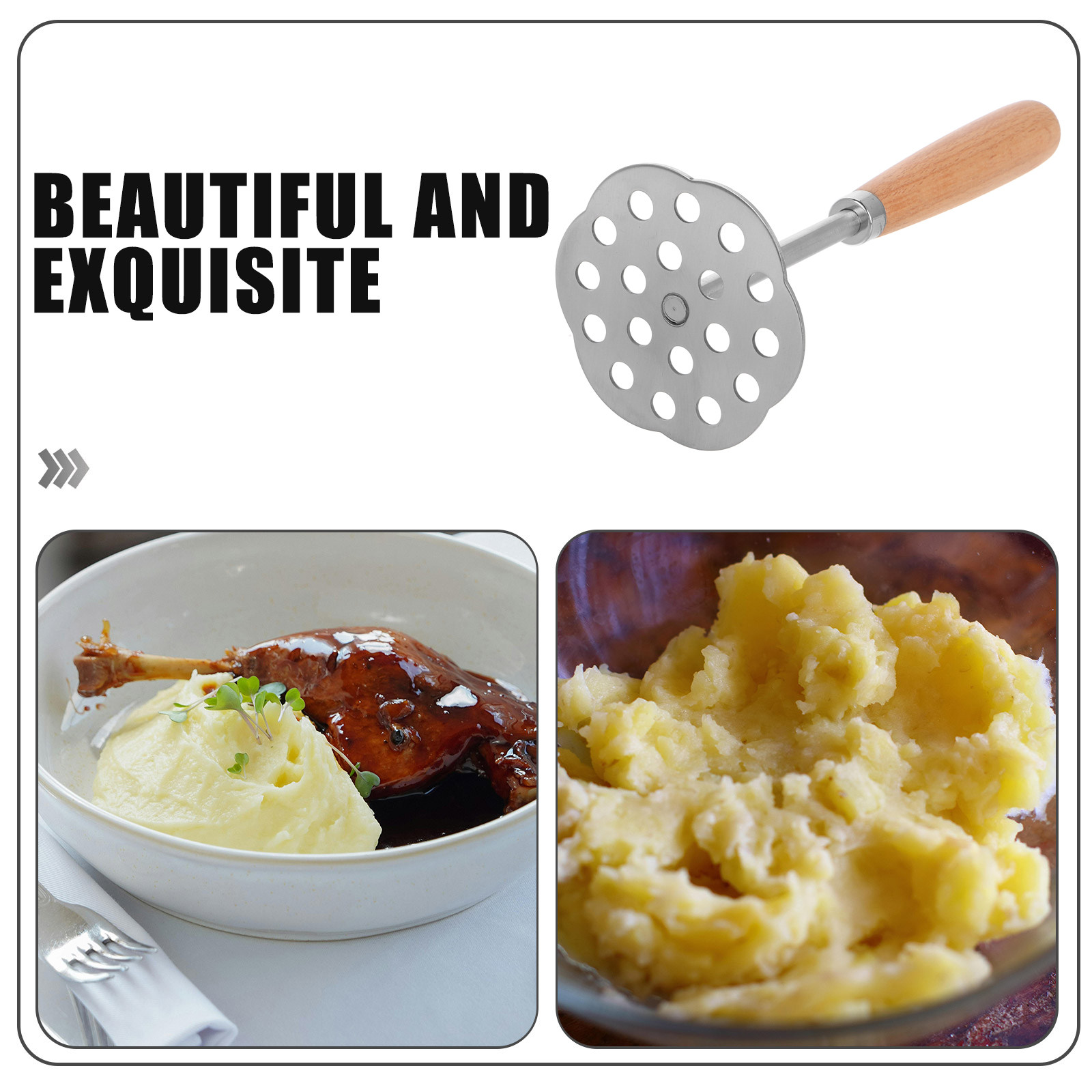 Manual Stainless Steel Potato  - Potato Masher Ricer บทวิจารณ์และราคา