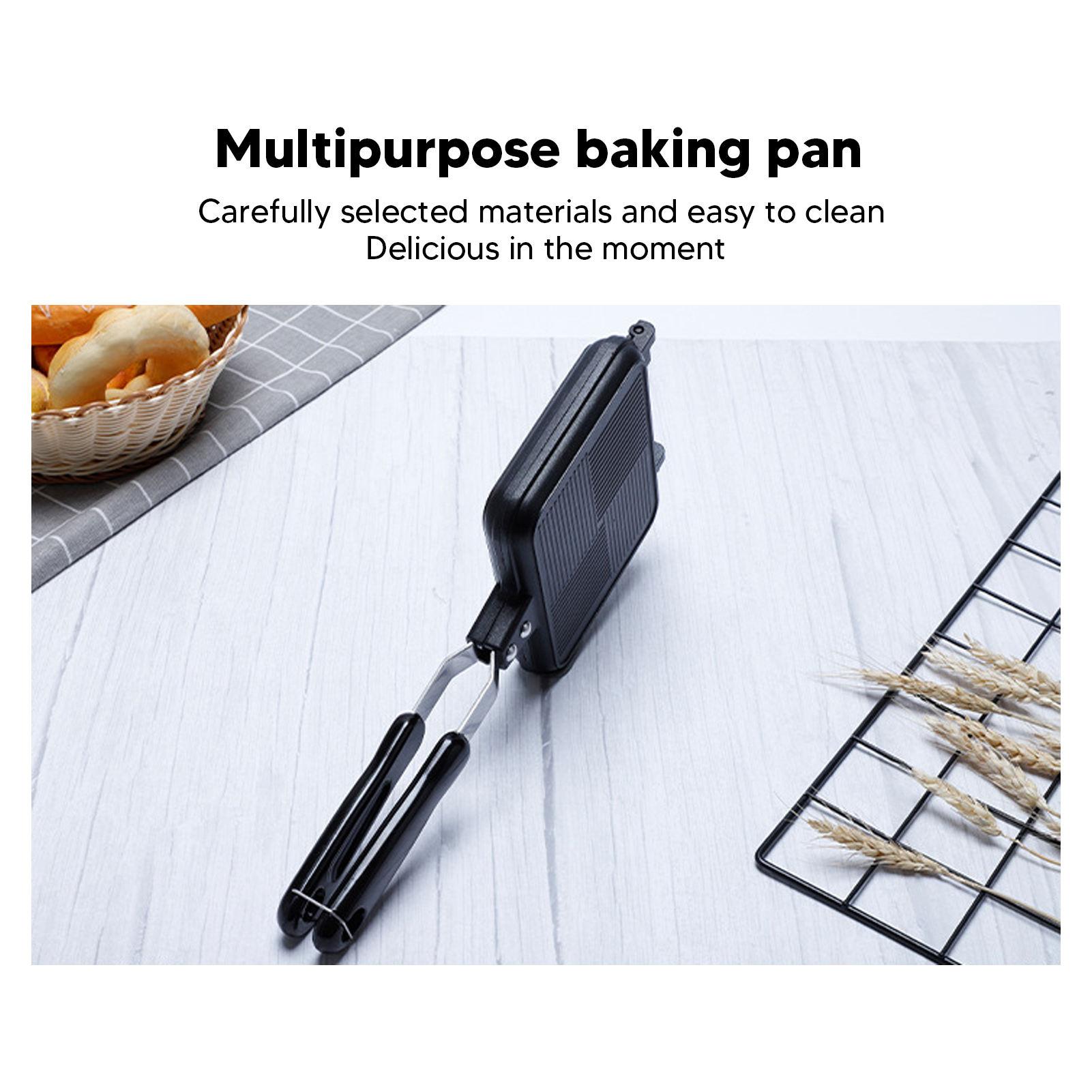 Double-Sided Non-Stick Sandwic - Breakfast Sandwich Maker บทวิจารณ์และราคา