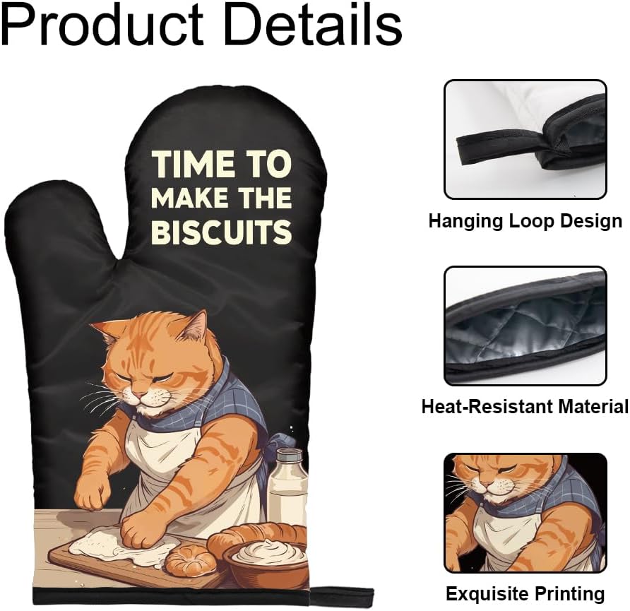 The Biscuits Funny Cat Oven Mi - Kitchen Gadgets For Mom บทวิจารณ์และราคา