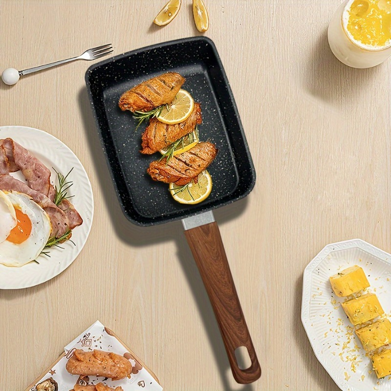 1PCS Egg Fry Pan Square Cast I - Cast Iron Skillet บทวิจารณ์และราคา