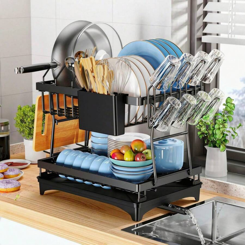 Rustproof Stainless Steel Dish - Kitchen Utensil Holder บทวิจารณ์และราคา