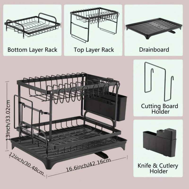 Rustproof Stainless Steel Dish - Kitchen Utensil Holder บทวิจารณ์และราคา