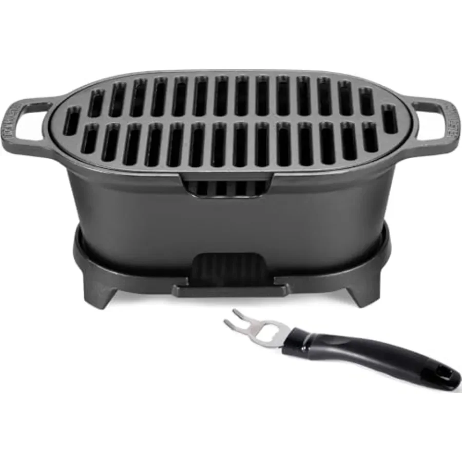 Outdoor portable mini hibachi  - Cast Iron Skillet บทวิจารณ์และราคา