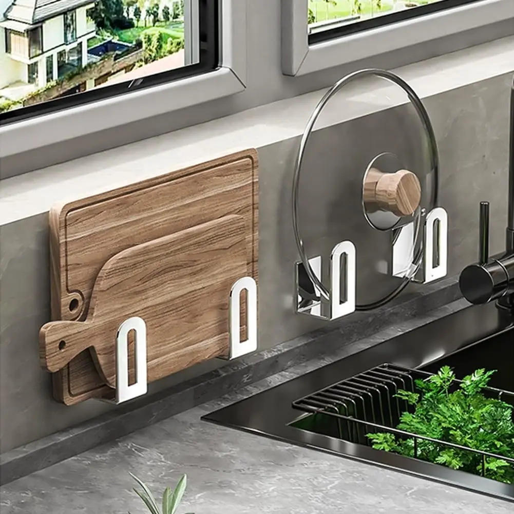 Pot Lid Rack Pot Cover Cutting - Kitchen Gadgets Storage Ideas บทวิจารณ์และราคา