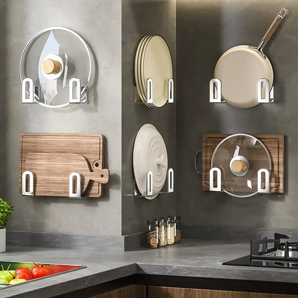 Pot Lid Rack Pot Cover Cutting - Kitchen Gadgets Storage Ideas บทวิจารณ์และราคา