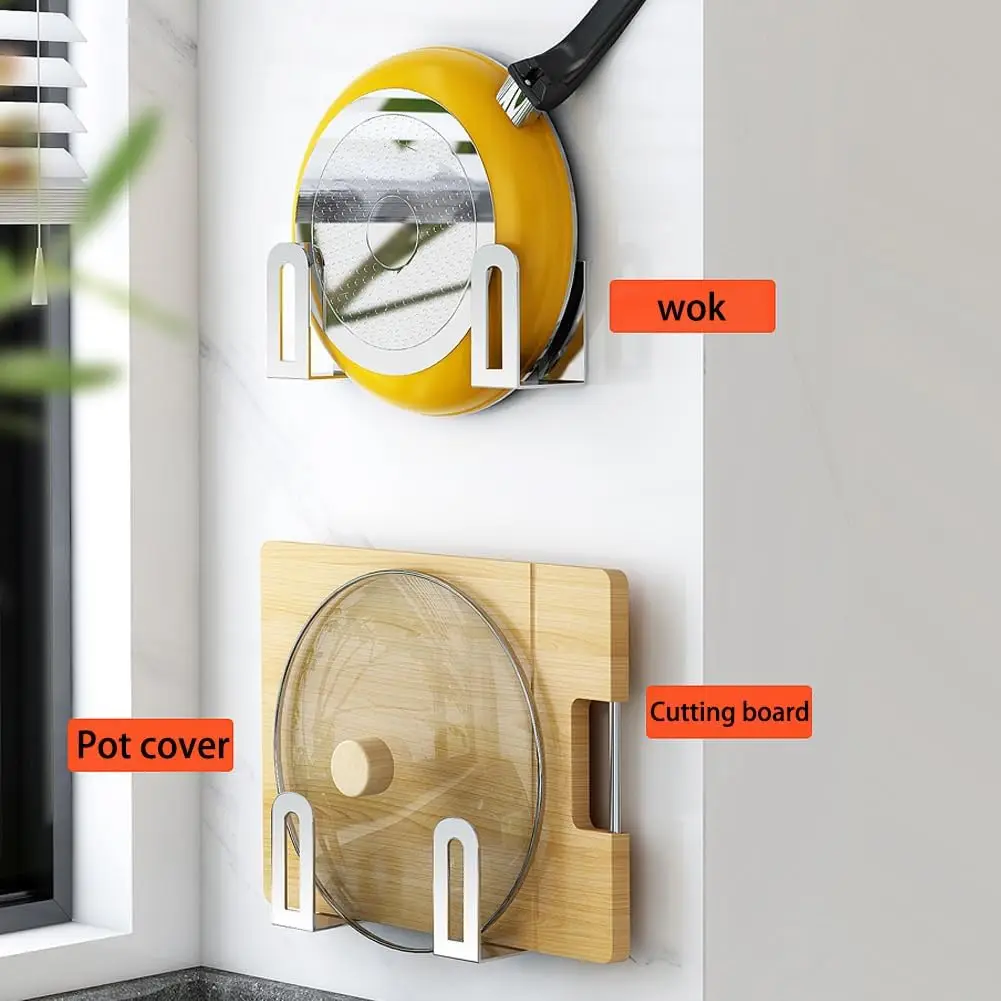Pot Lid Rack Pot Cover Cutting - Kitchen Gadgets Storage Ideas บทวิจารณ์และราคา