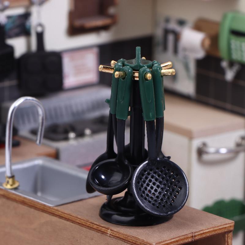 Dollhouse Miniature Accessorie - Kitchen Utensil Holder บทวิจารณ์และราคา