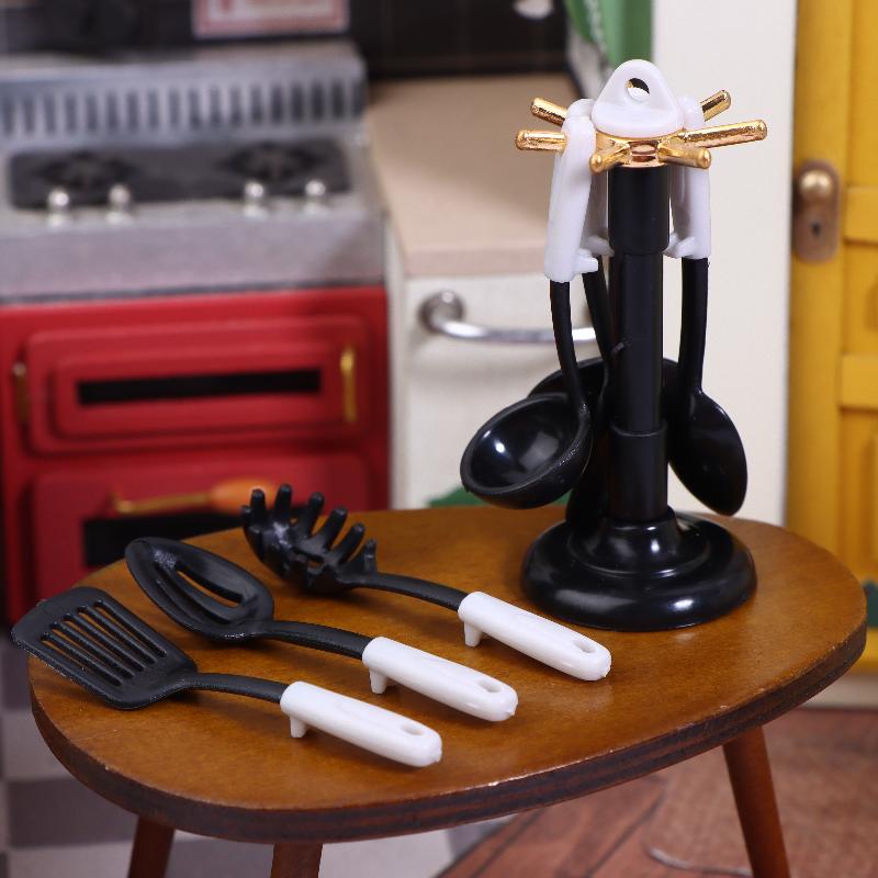 Dollhouse Miniature Accessorie - Kitchen Utensil Holder บทวิจารณ์และราคา
