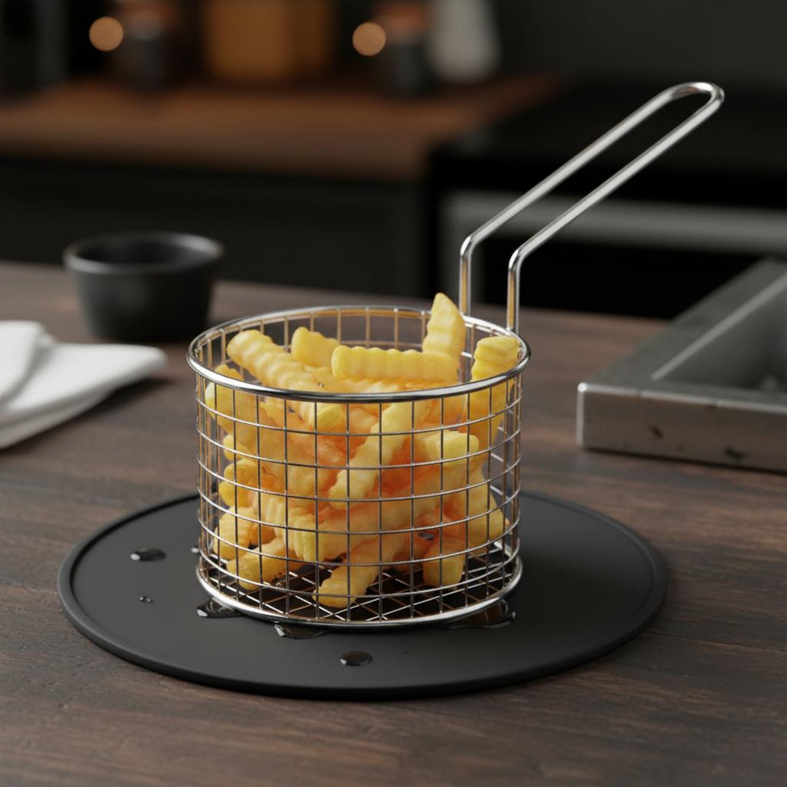 Stainless Steel Chip Basket Ea - Kitchen Utensil Holder บทวิจารณ์และราคา