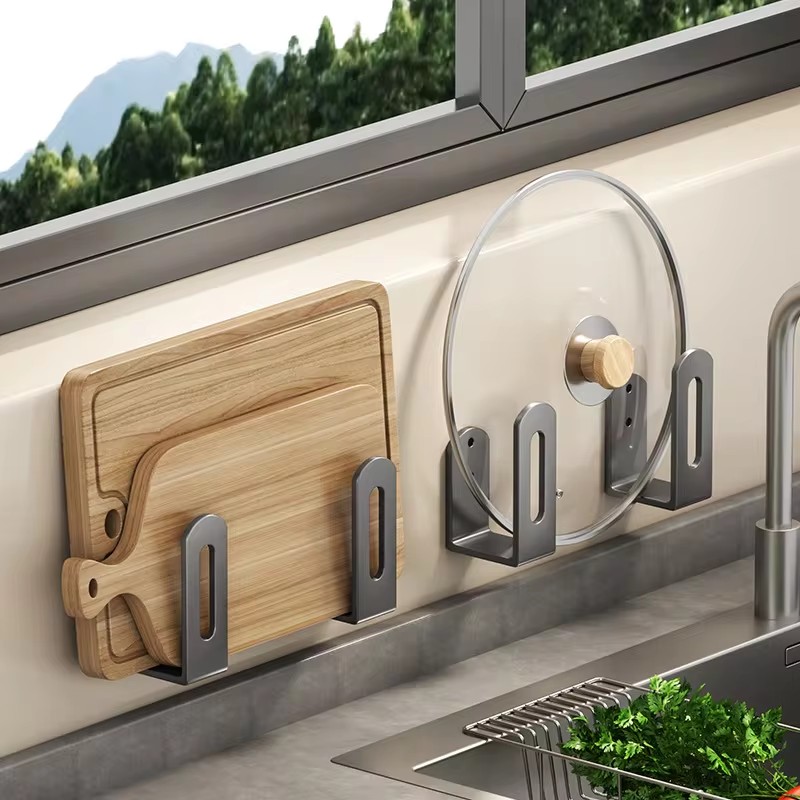 2pcs/set Pot Lid Rack Pot Cove - Kitchen Gadgets Storage Ideas บทวิจารณ์และราคา