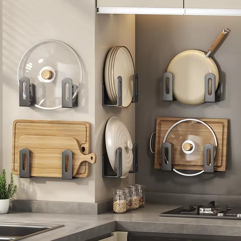 2pcs/set Pot Lid Rack Pot Cove - Kitchen Gadgets Storage Ideas บทวิจารณ์และราคา
