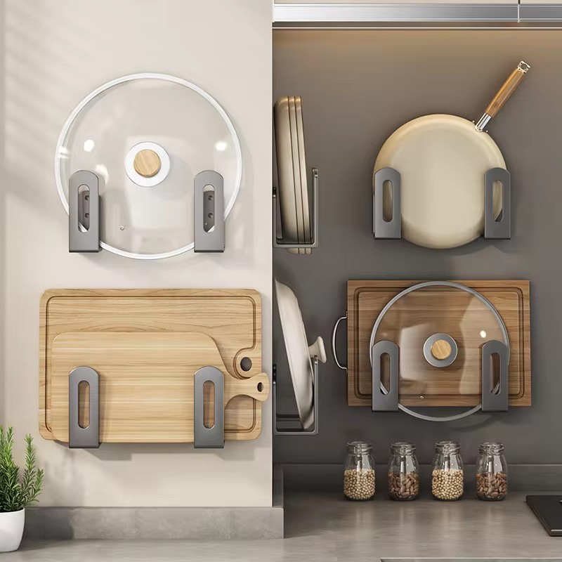 2pcs/set Pot Lid Rack Pot Cove - Kitchen Gadgets Storage Ideas บทวิจารณ์และราคา