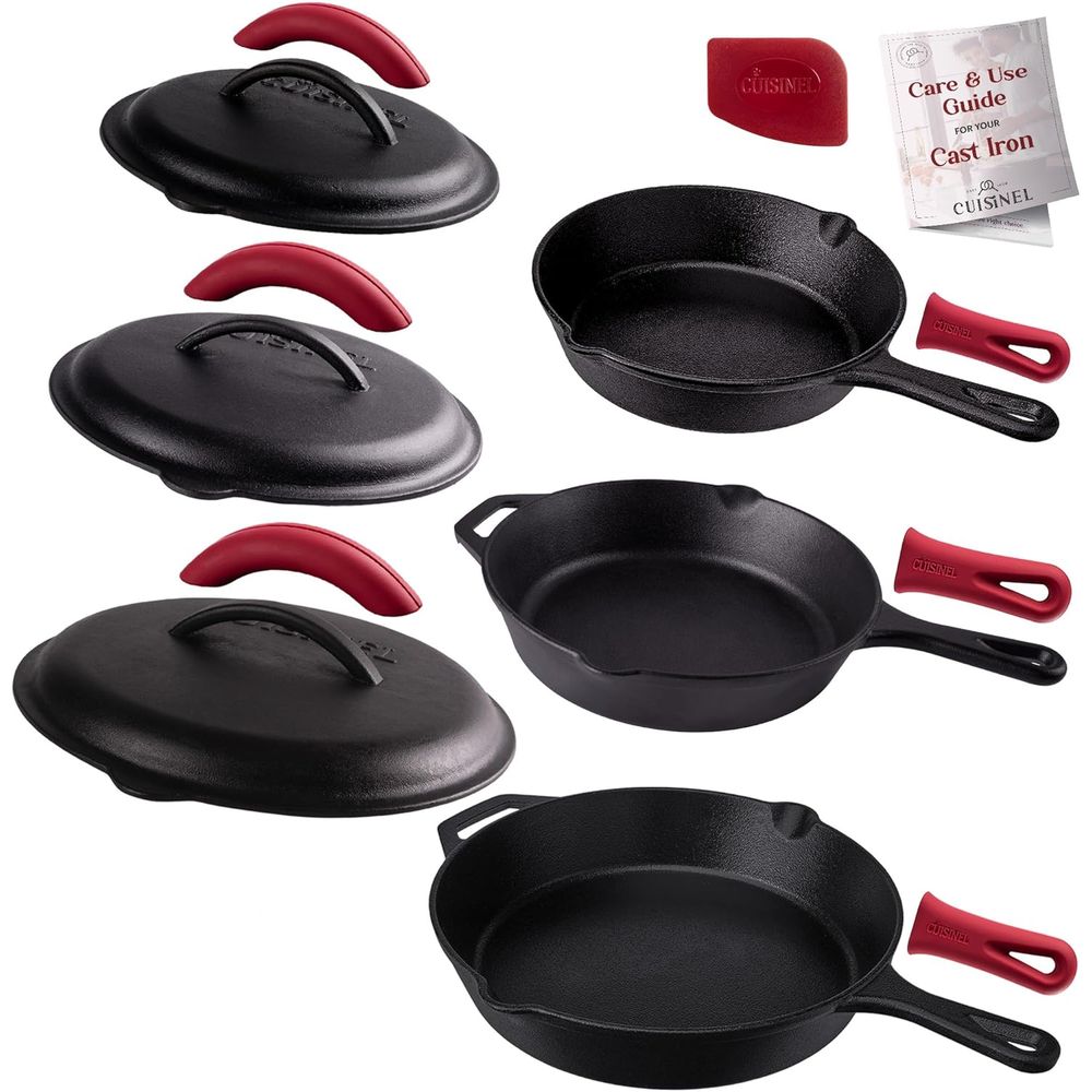 Triple-Size Pre-Seasoned Cast  - Cast Iron Skillet บทวิจารณ์และราคา