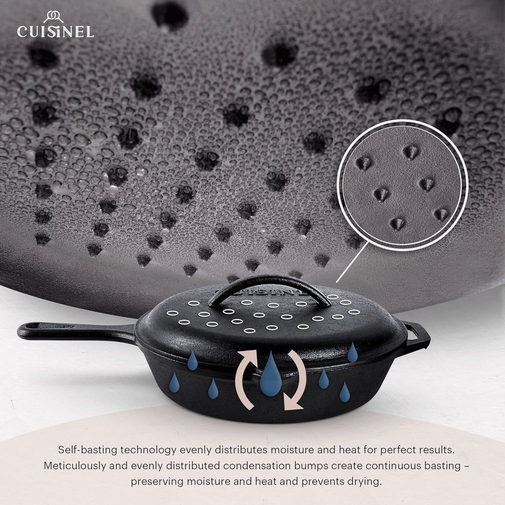 Triple-Size Pre-Seasoned Cast  - Cast Iron Skillet บทวิจารณ์และราคา