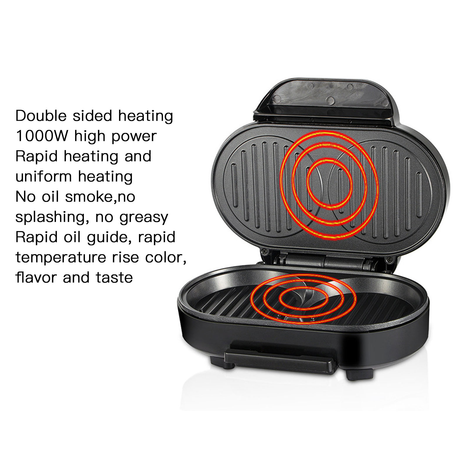 Anti-Stick Electric Hamburger  - Breakfast Sandwich Maker บทวิจารณ์และราคา