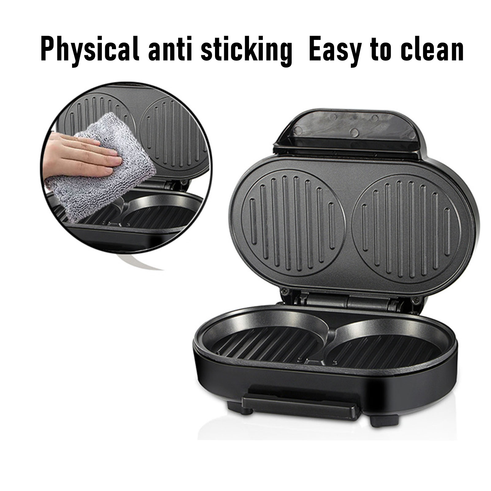 Anti-Stick Electric Hamburger  - Breakfast Sandwich Maker บทวิจารณ์และราคา