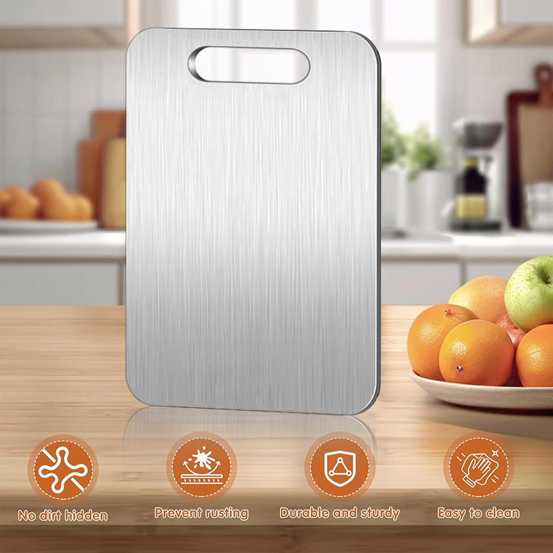 1pc Stainless Steel Cutting Bo - Kitchen Gadgets In บทวิจารณ์และราคา