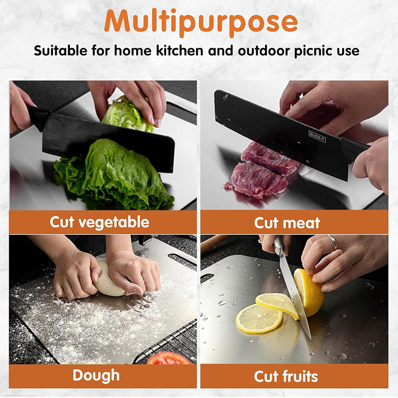 1pc Stainless Steel Cutting Bo - Kitchen Gadgets In บทวิจารณ์และราคา