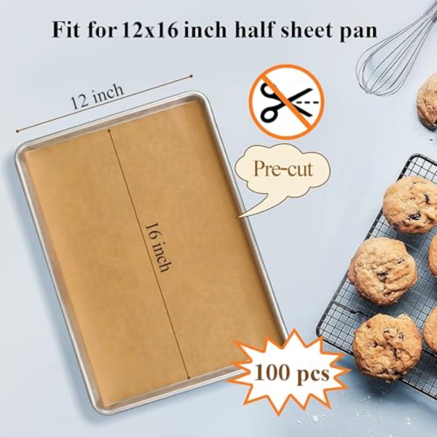 100PCS Unbleached Parchment Pa - Kitchen Gadgets In บทวิจารณ์และราคา