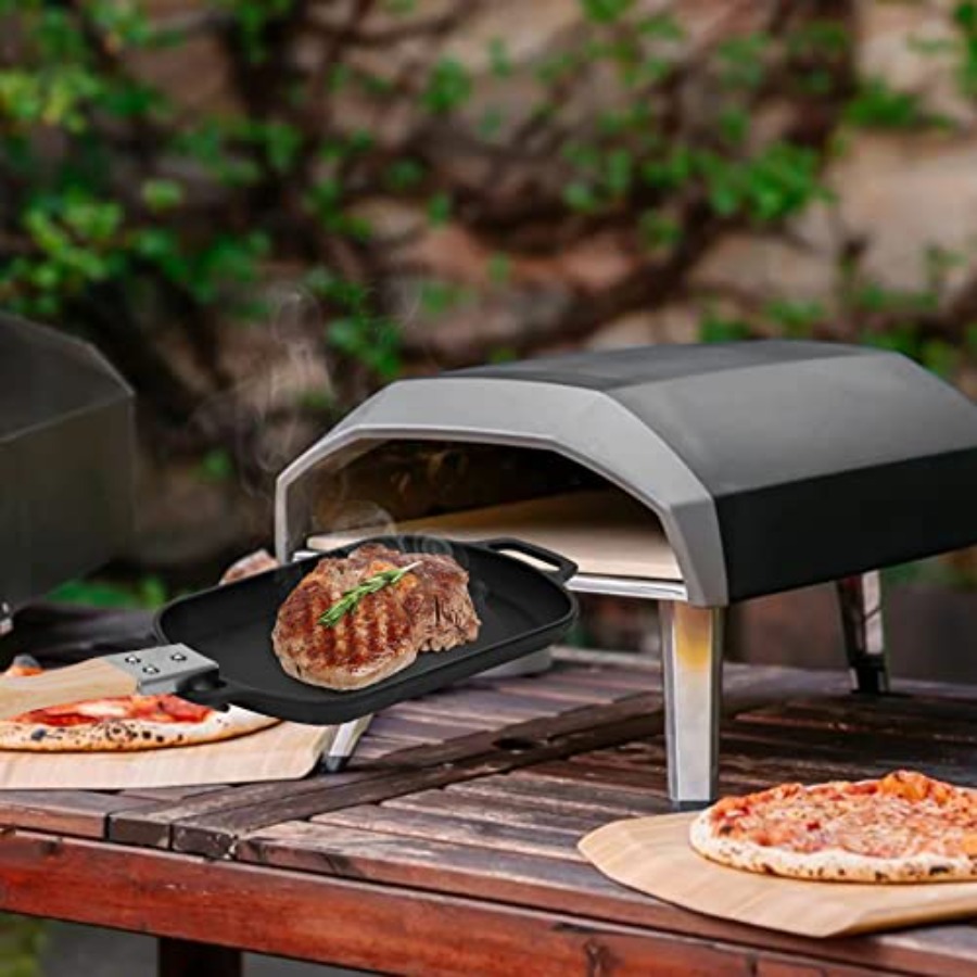 Cast Iron Sizzler Pan for Pizz - Cast Iron Skillet บทวิจารณ์และราคา