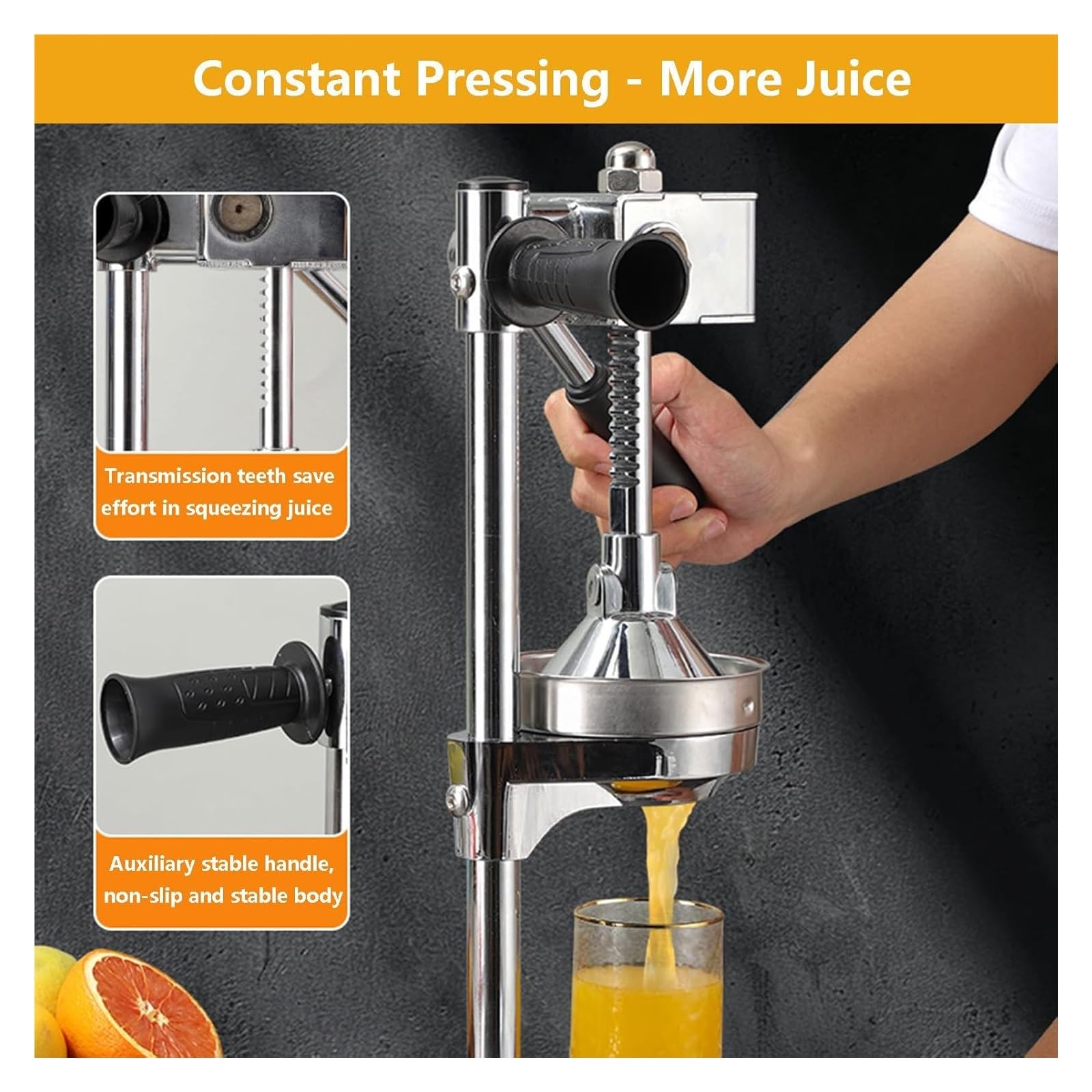 Hand Press Cast Iron Citrus Ju - Kitchen Gadgets Useful บทวิจารณ์และราคา